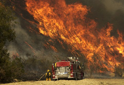 Conflagration in California